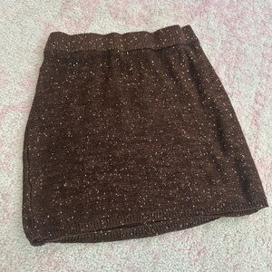 Brown sparkle wild fable skirt - S